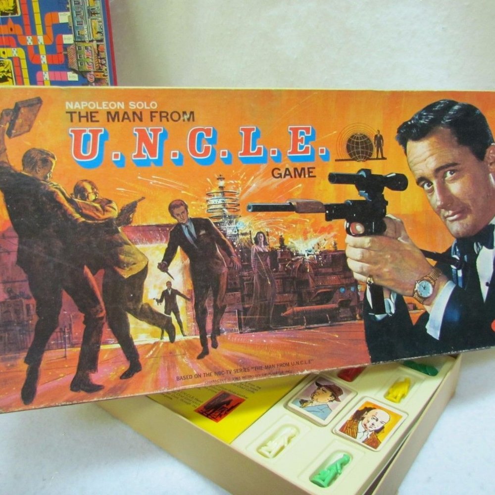 Man From UNCLE Board Game - THRUSH Secret Agent Game by IDEAL Vtg 60s